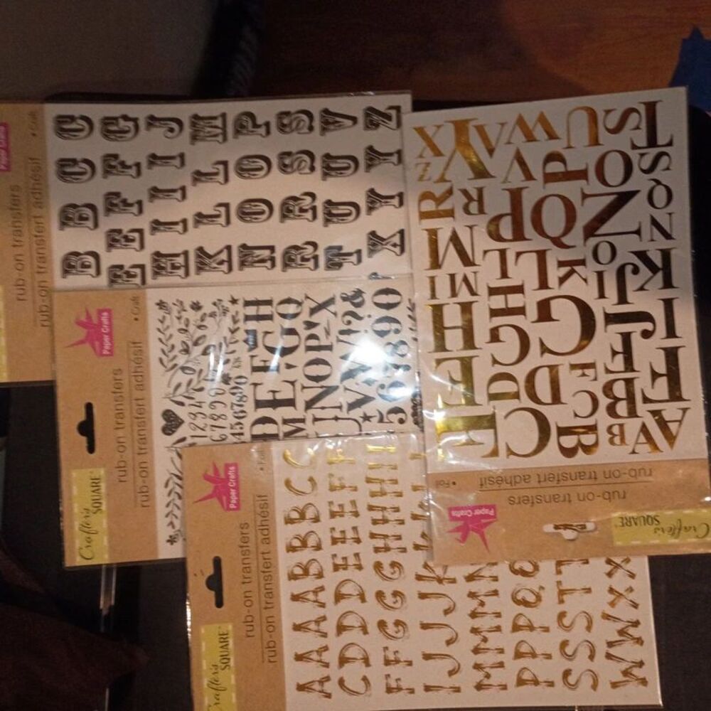 Rub on transfers